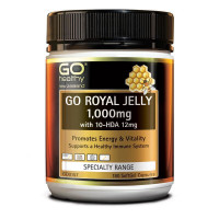 GO Healthy Go Royal Jelly 1000mg 10 HDA 12mg 180 Capsules